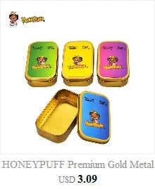 HONEYPUFF металлический сигаретный переносной чехол для хранения сигарет держатель для табака аксессуары для сигарет