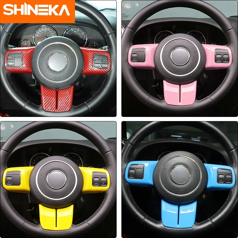 Внутренние молдинги SHINEKA для Jeep Grand Cherokee 2011 2012 2013 декоративная крышка рулевого