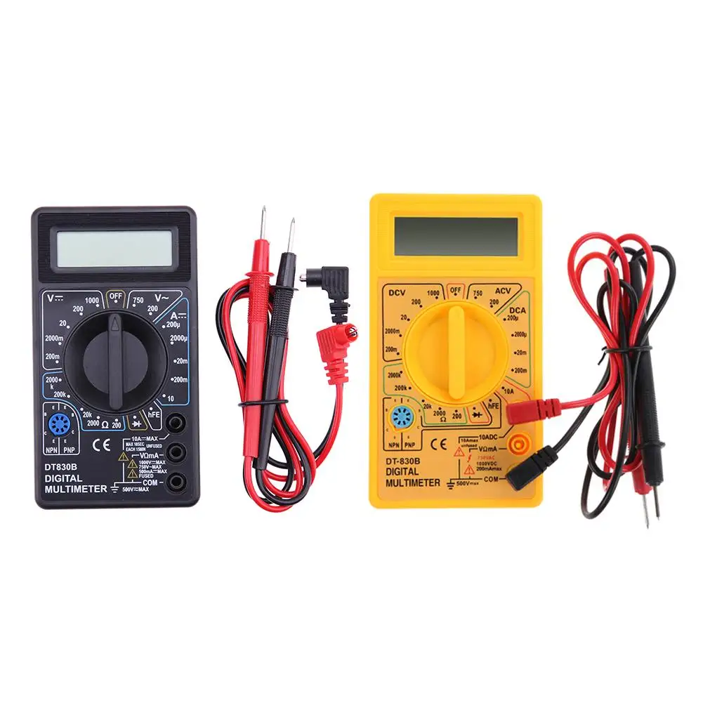 

Professional LCD Digital DT830B Multimeter Tester Meter Porterble Voltmeter Ammeter Multi-function Voltage DC/AC Current DC Test