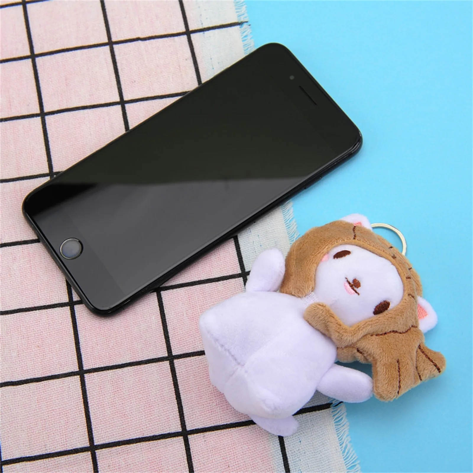 Милые мягкие плюшевые игрушки Kawaii мультяшная кукла кот с крышкой рыба мягкий