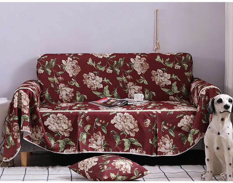 Чехол для дивана в американском стиле кантри роскошный высококачественный чехол