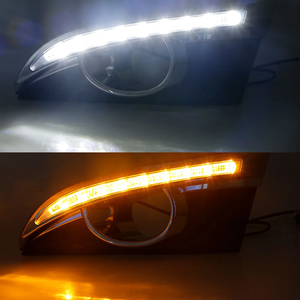 ECAHAYAKU DRL для CHEVROLET CAPTIVA 2011 - 2016 сигнал поворота реле автомобиля 12V светодиодный