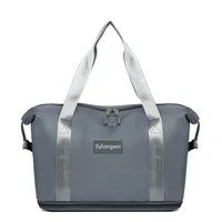 nylon travel bag scalable oxford messenger shoulder bag dry and wet separation travel bags for women