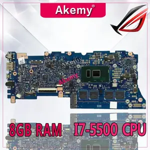 akemy ux305la laptop motherboard i7 5500 cpu 8gb ram for asus ux305l ux305la test mainboard ux305la motherboard test 100 ok free global shipping