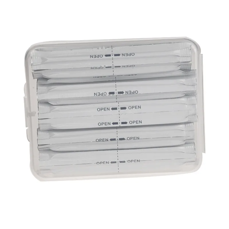 50 шт./кор. влажные шт. пропитанная спиртом хлопковая ткань тампоны двойные