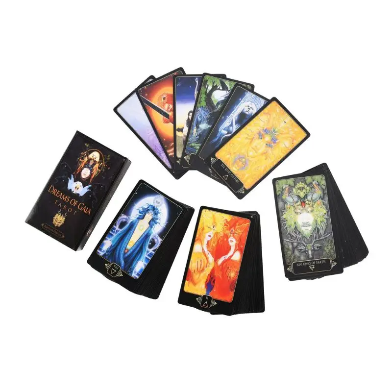 

81pcs Dreams of Gaia Tarot Cards English Deck Oracle Family Party Board Game