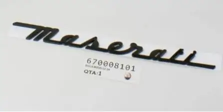 Матовый глянцевый черный Серебряный для Maserati багажник плашка с логотипом эмблема значки Ghibli OEM