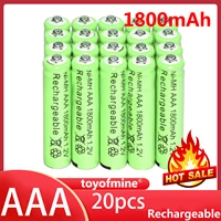 new brand 20pcslot aaa ni mh 1800mah 1 2v rechargeable battery green batteries nickel hydride