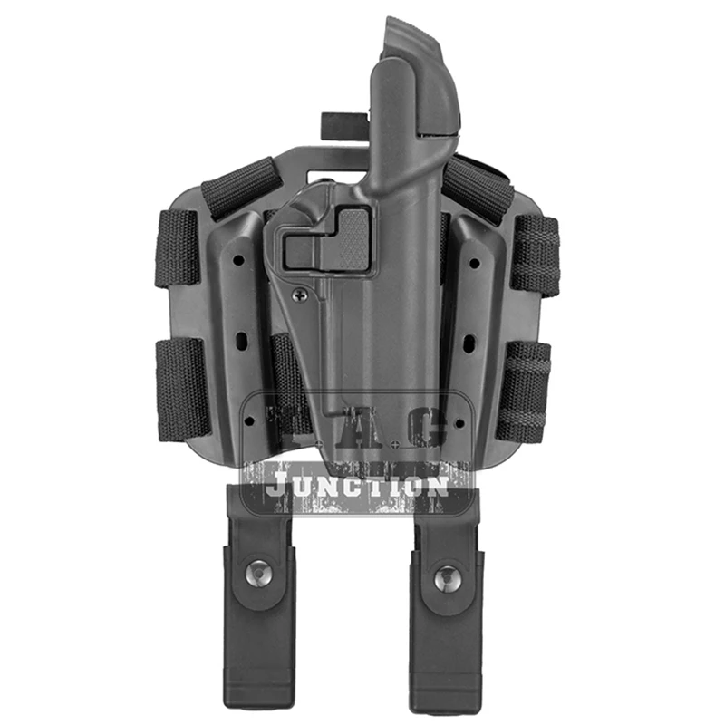 

Tactical Serpa Concealment Level 3 Retention Auto Lock Duty Right Hand Drop Leg Thigh Pistol Holster For Colt 1911 M1911