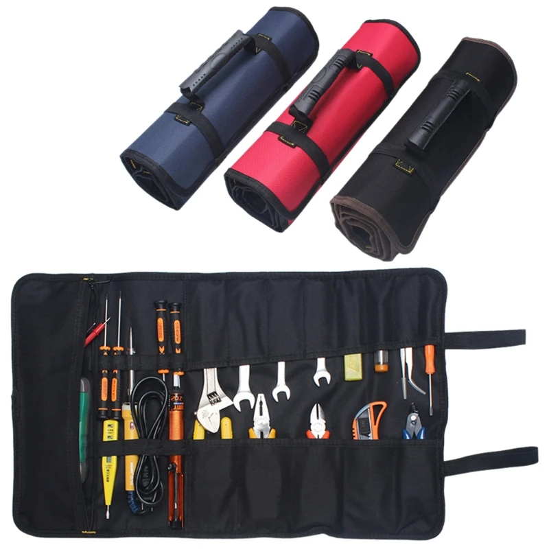 

Car Storage Oxford Canvas Roll Car Repair Tools Storage Bag Organizer Portable Diagnostic Tools Auto Organizer