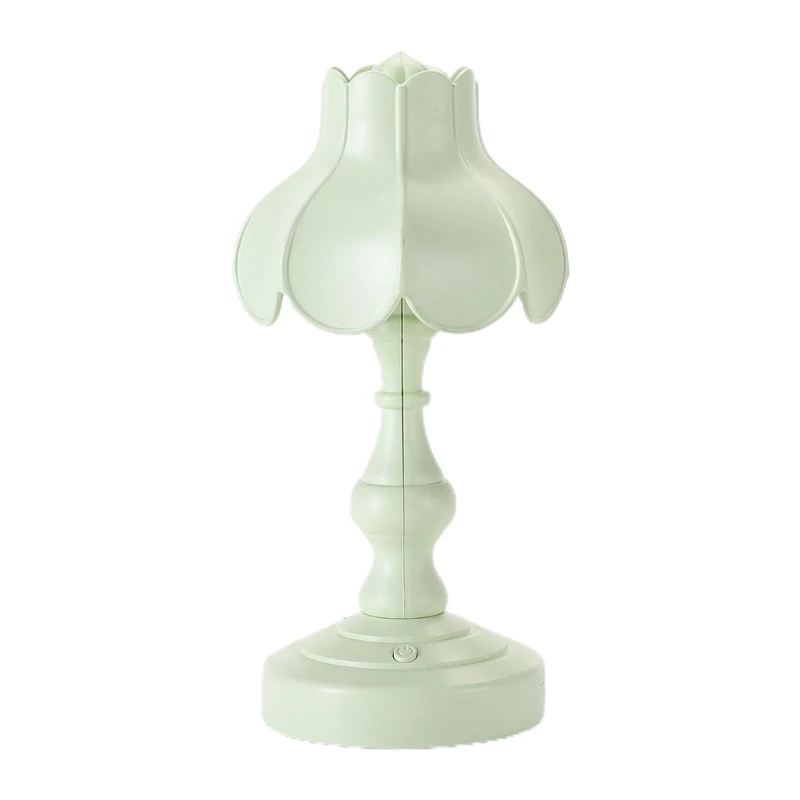 

Creative Retro Lotus Leaf Lampshade Desktop Night Light Touch Control Desk Night Lamp Home Bar Club Decorative Device