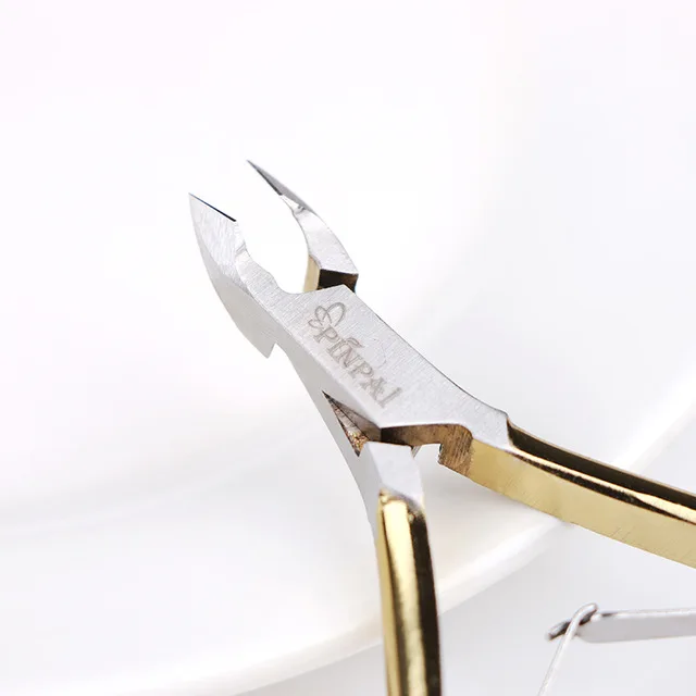 Gold D-05 Профессиональные кусачки для кутикулы и ногтей из нержавеющей стали 501 золотого цвета для дизайна ногтей кутикулы ножницы для кончиков ногтей кусачки для кутикулы маникюра - Цвет: Gold D-05