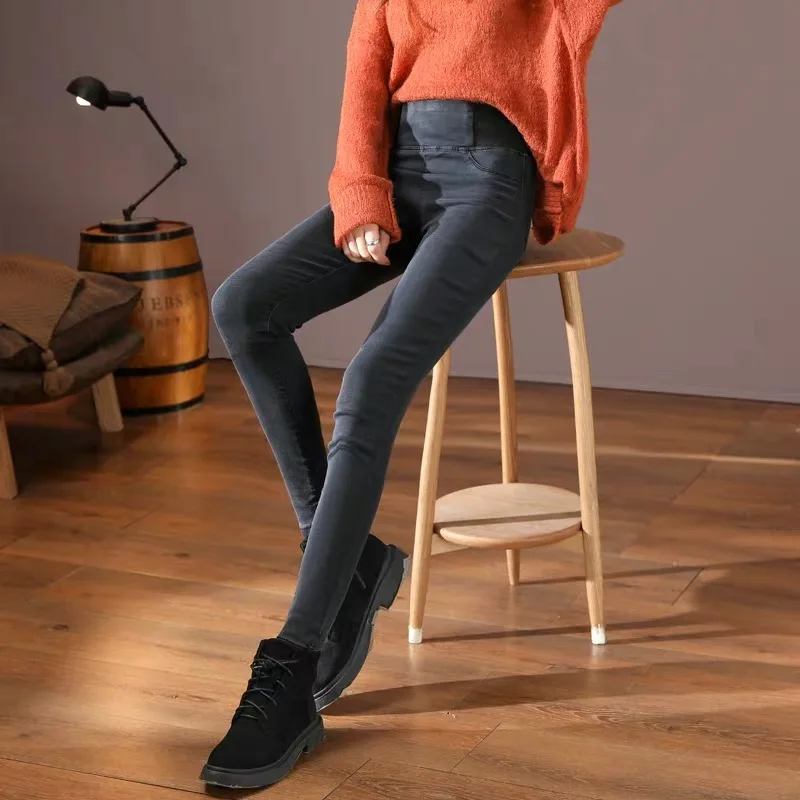 High-waisted jeans women's 2020 slim gray pants mom skinny woman boyfriend for women fashionnova | Женская одежда