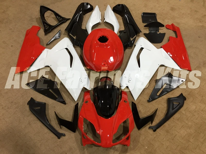 

4Gifts New ABS Fairings Kit Fit for Aprilia RS125 06 07 08 09 10 11 RS 125 2006 2007 2008 2009 2010 2011 Bodywork set Red white