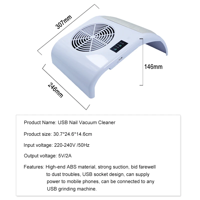 Горячая Распродажа профессиональный пылеуловитель для ногтей 36 Вт