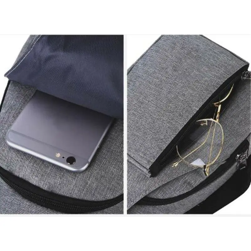 Мужские сумки-слинги маленькая нагрудная сумка дорожный рюкзак с USB-портом для