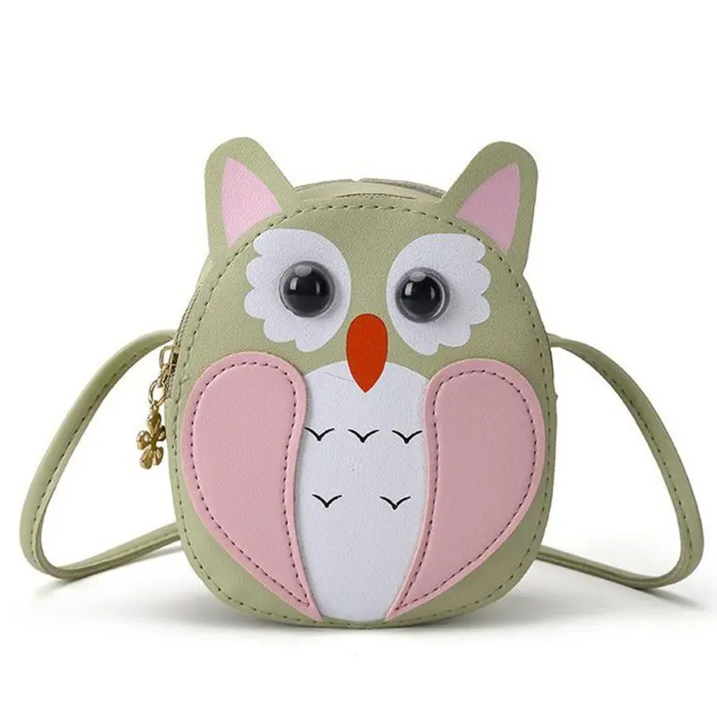 

Girls Lovely Owl PU Leather Shoulder Bag Crossbody Purse Coin Purse