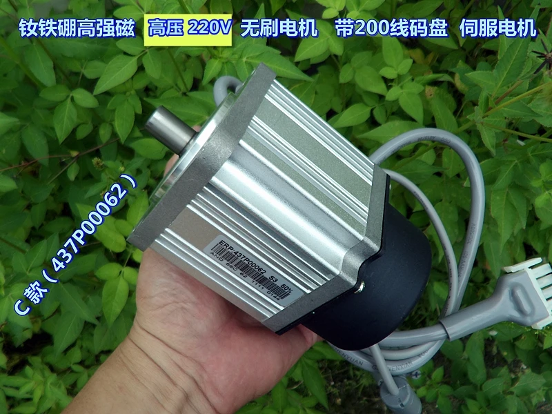 Высоковольтный Магнитный бесщеточный Серводвигатель (домкрат) 220 В постоянного