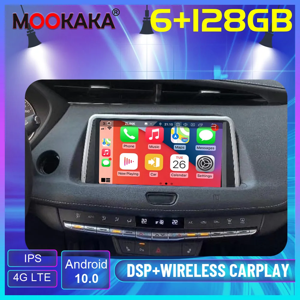 

Android 10.0 6G+128G Carplay DSP ISP For Cadillac XT4 Car GPS Navigation Audio Radio Multimedia Player Screen Head Unit Stereo