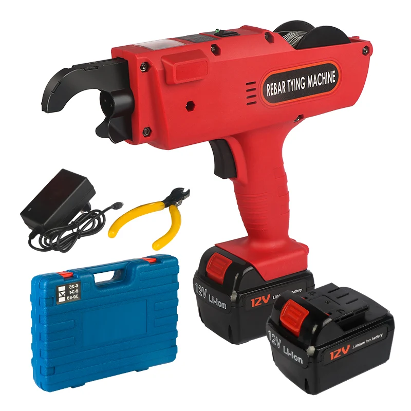 

Hand Held Steel Machine Rebar Tier Binding Machine 1500mAh 3000mAh Automatic Rebar Tying Machine Cordless Wire Lithium Battery
