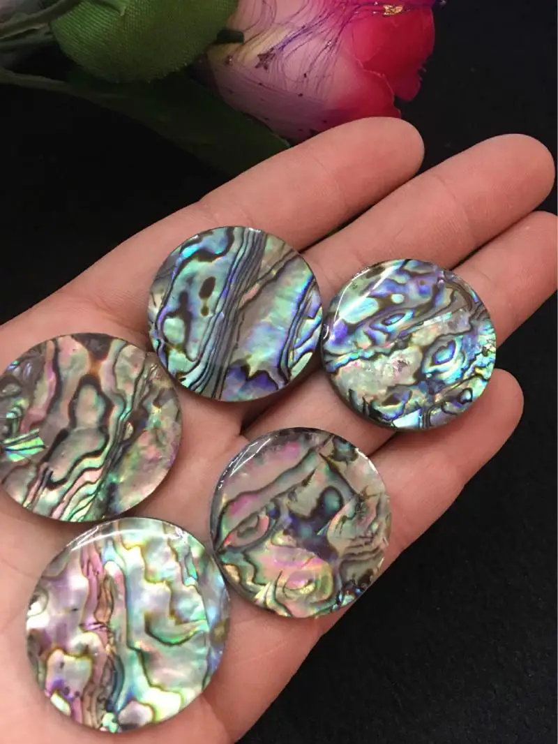 

Accessories abalone shell beads round 30mm round shell pendants necklaces earrings DIY earring