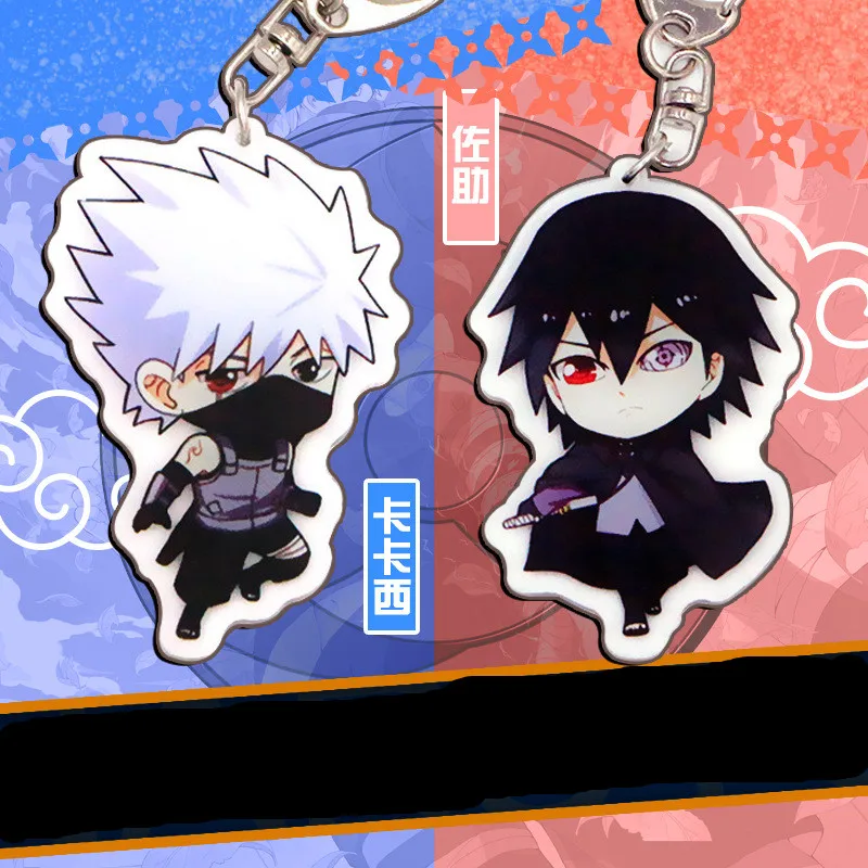 Наруто волна Фэн шуймен Саске Пейн Итачи Аниме акриловый кулон двухсторонний