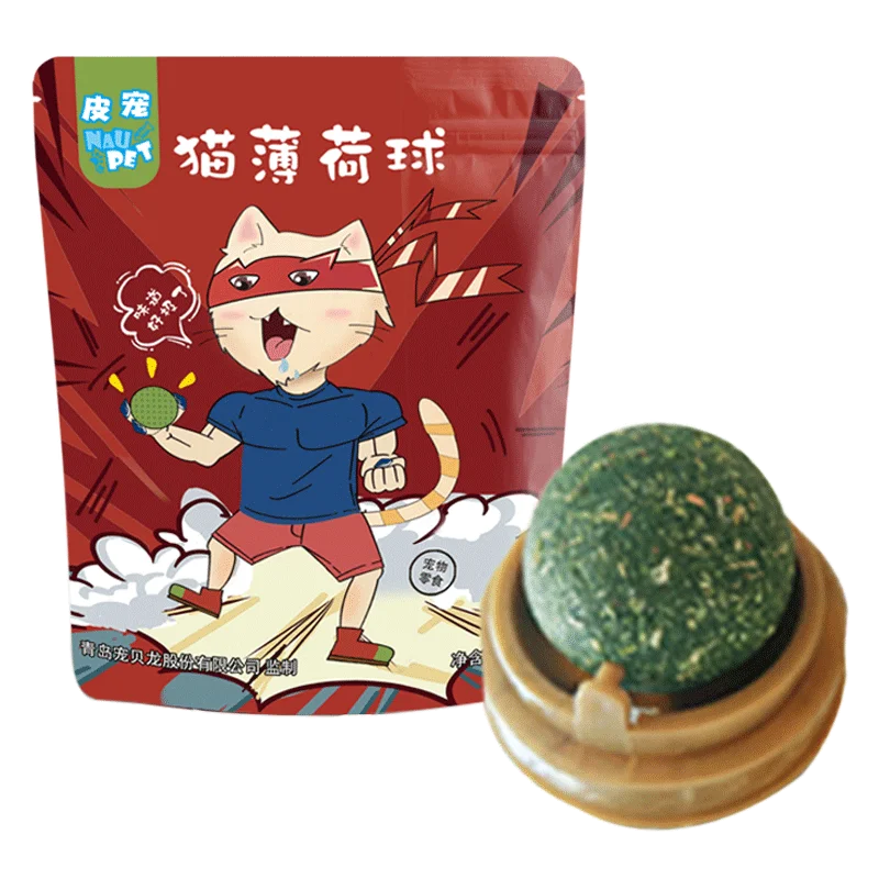 Игрушка для кошек, мячик для кошачьей мячи, органический натуральный высококачественный кошачий скот, трава в форме мяча для леденцов, мятных кошек, товары для домашних животных