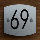 DIY Домашний номер, домашний алюминиевый композитный знак, таблички, дверной знак, персональная пластина 20x1 4 см, 2 стиля