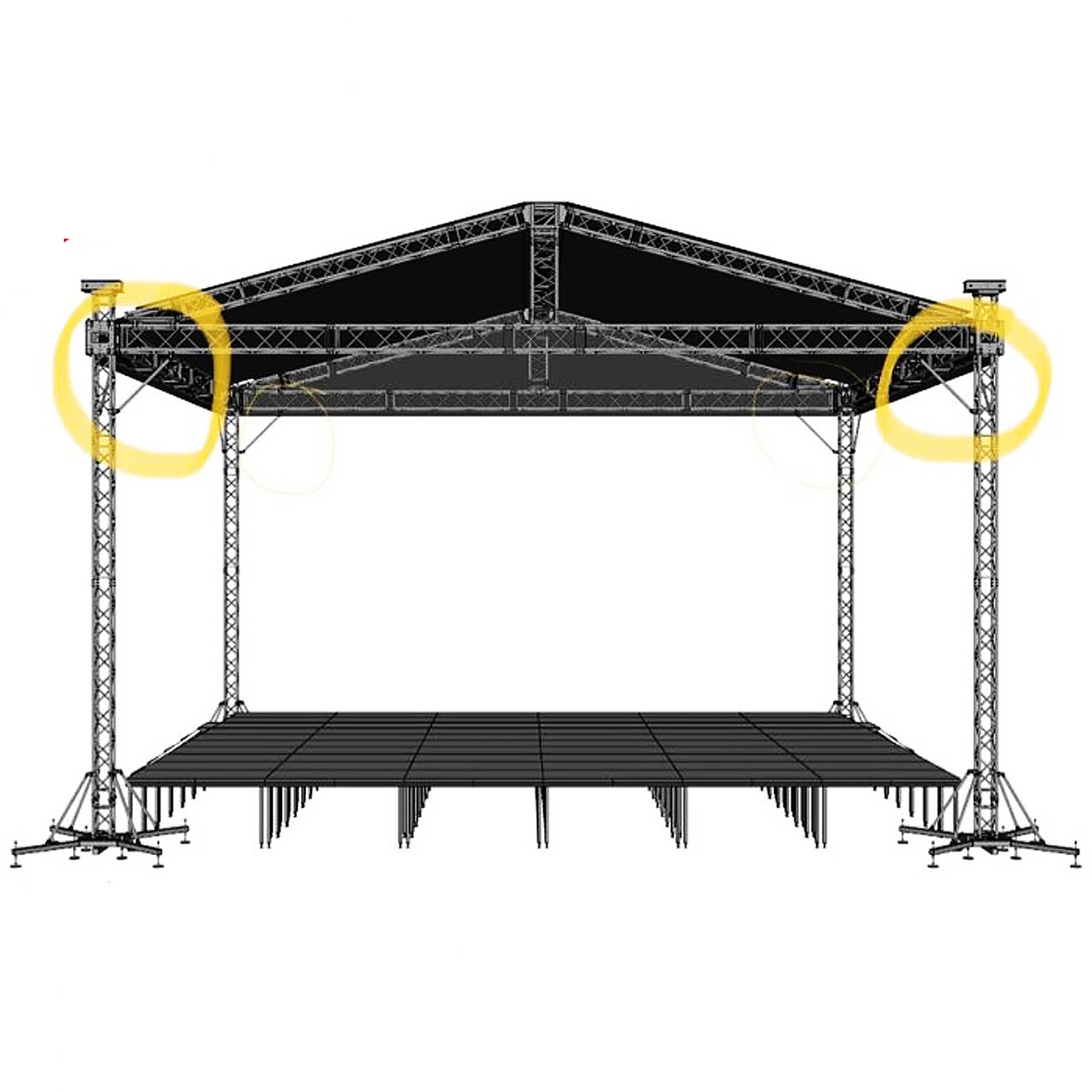 Алюминиевый выключатель для поддержки кровельного луча|outrigger| |