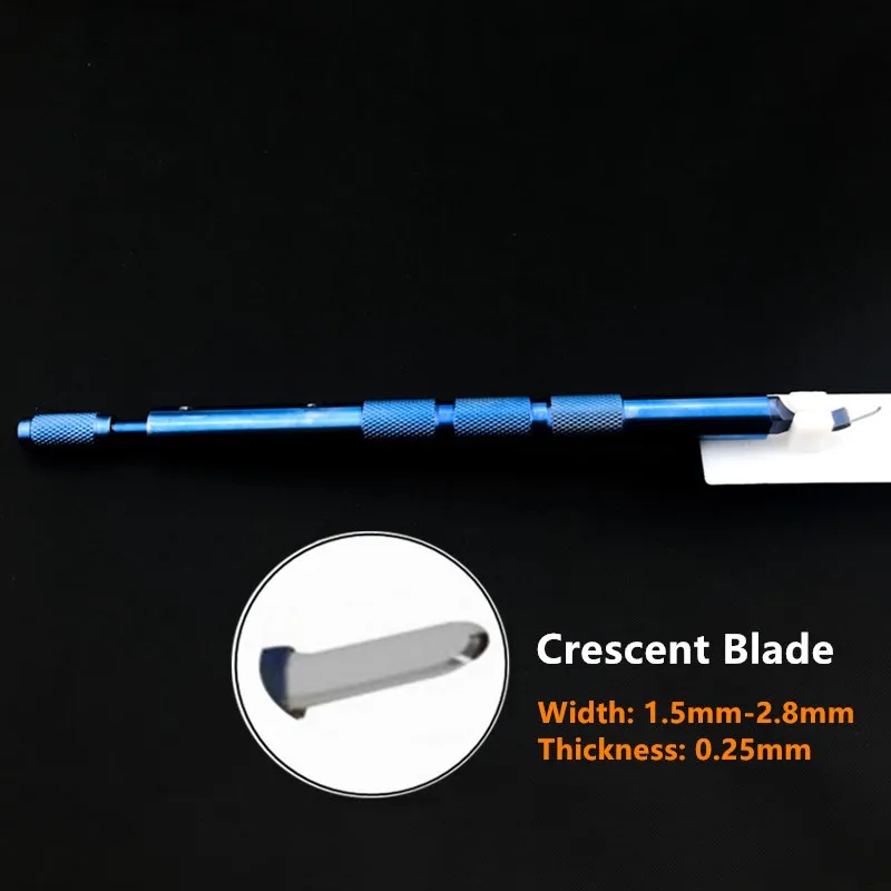 Ophthalmic Blade sapphire Crescent blade knife Eye microsurgery surgical instrument