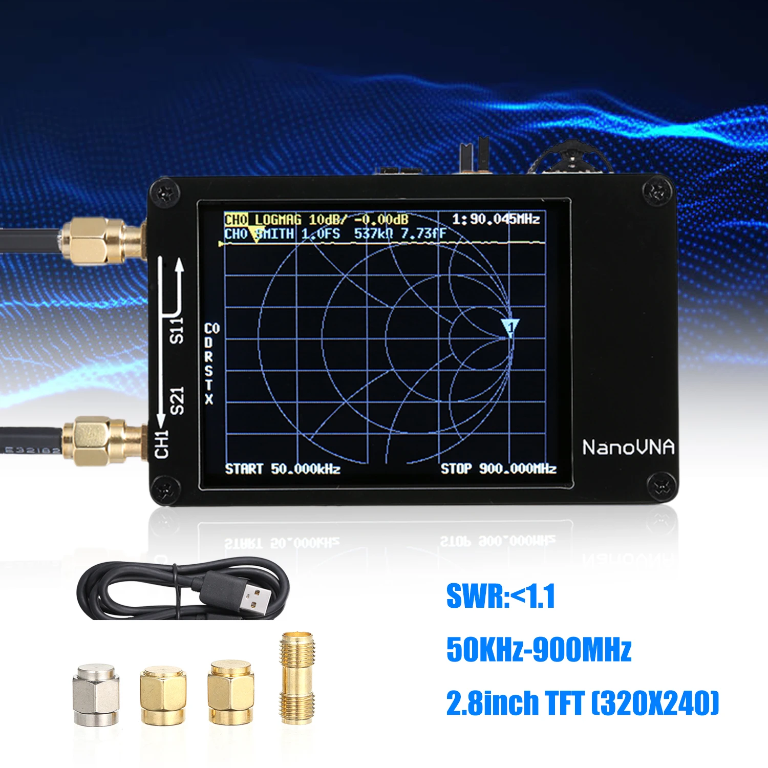 

900 , 50 -, , UHF HF VHF MF