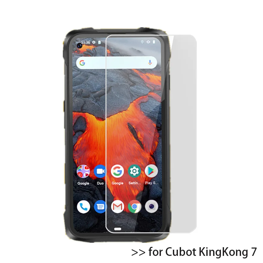 

Закаленное стекло для Cubot KingKong 7 HD, Защита экрана для Cubot KingKong7, прозрачное ультратонкое защитное Переднее стекло 9H