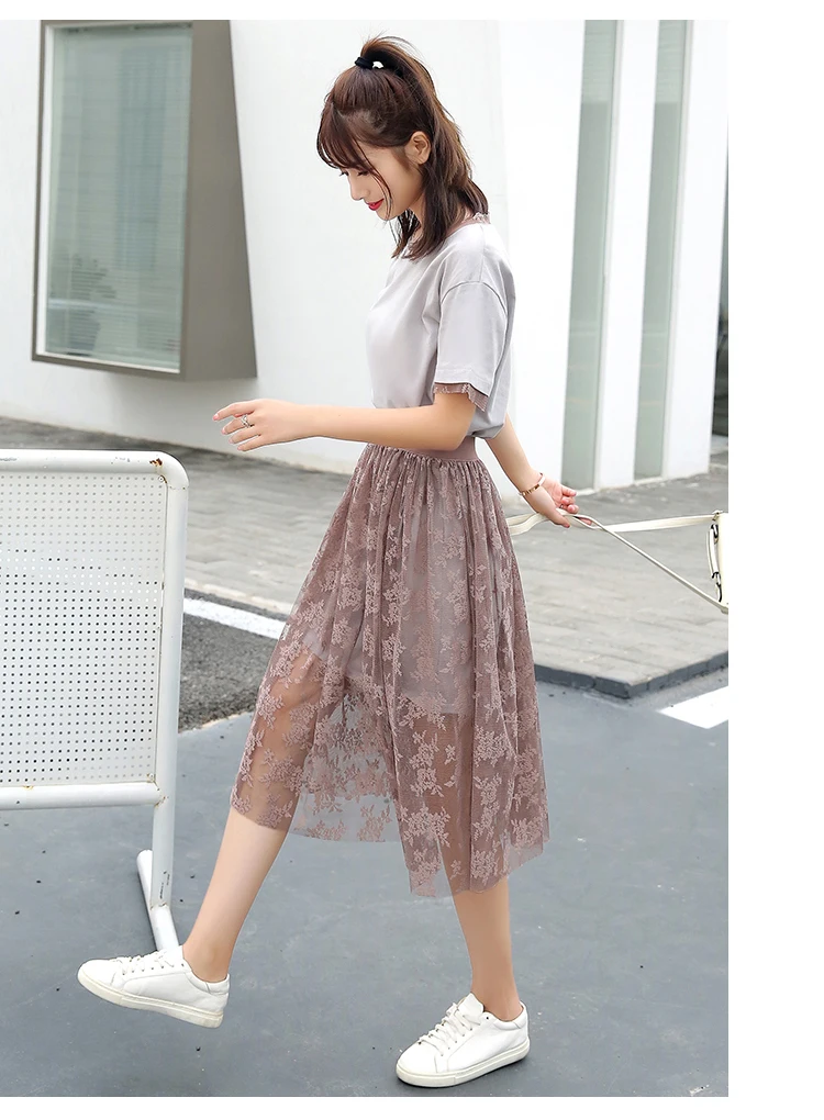 Модные повседневные высококачественные женские длинные футболки Топы + половина