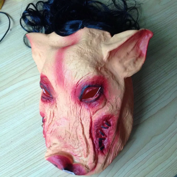Страшные маски в виде животных на Хэллоуин унисекс страшные головы свиньи +