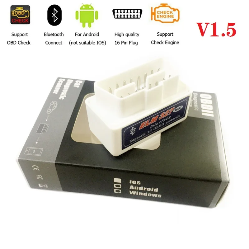 V1.5 Кнопка ELM327 двигателя код читателя мини elm327 OBD2 Сброса Давления Переключатель ELM