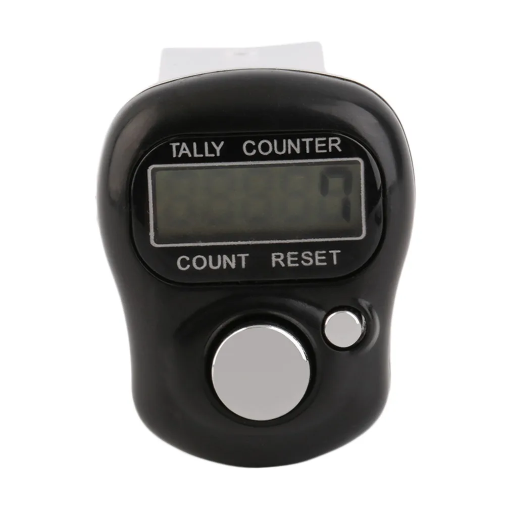 

1pc Mini Digital LCD Electronic Digital Golf Finger Hand Held Tally Row Counter Tactical Counting Band Gym Fit Watch Equipment