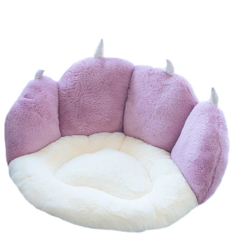

Cat Paw Plush Seat Cushion Chair Stuffed Colorful Animal Indoor Floor Sofa Pillow Warm Tatami Rug Home Decor For Winter