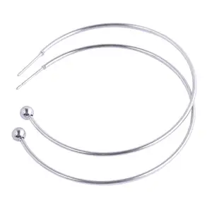 Серьги-Обручи из нержавеющей стали onwear, круглые Сережки для самостоятельного изготовления ювелирных украшений, 6 шт., 50 мм