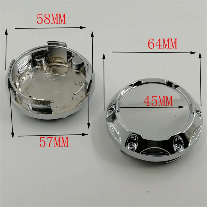 4 шт поперечная 64 мм хром черный для автомобиля Пластик Универсальный изменение