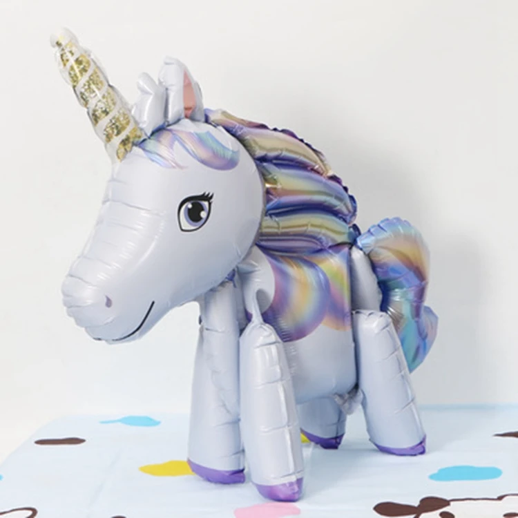 unicorn balloons 7 Единорог тема вечерние Unicornio одноразовая посуда Единорог Декор поставки День Рождения украшения Дети Единорог вечерние сувениры - Цвет: unicorn balloons 7