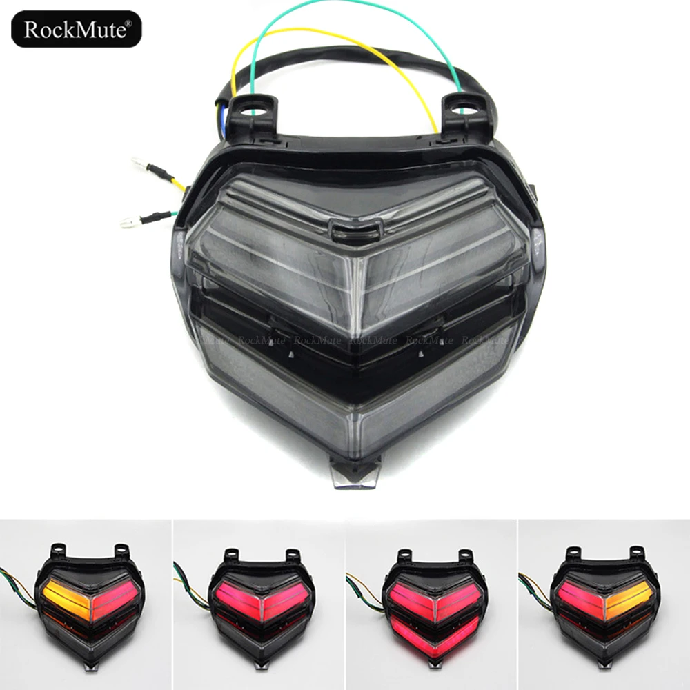 

Светодиодный задний фонарь для Honda CBR250RR 2017 2018 2019, мотоциклетная Встроенная задняя стоп-сигнал поворота, мигающая лампа, крышка дымового объектива