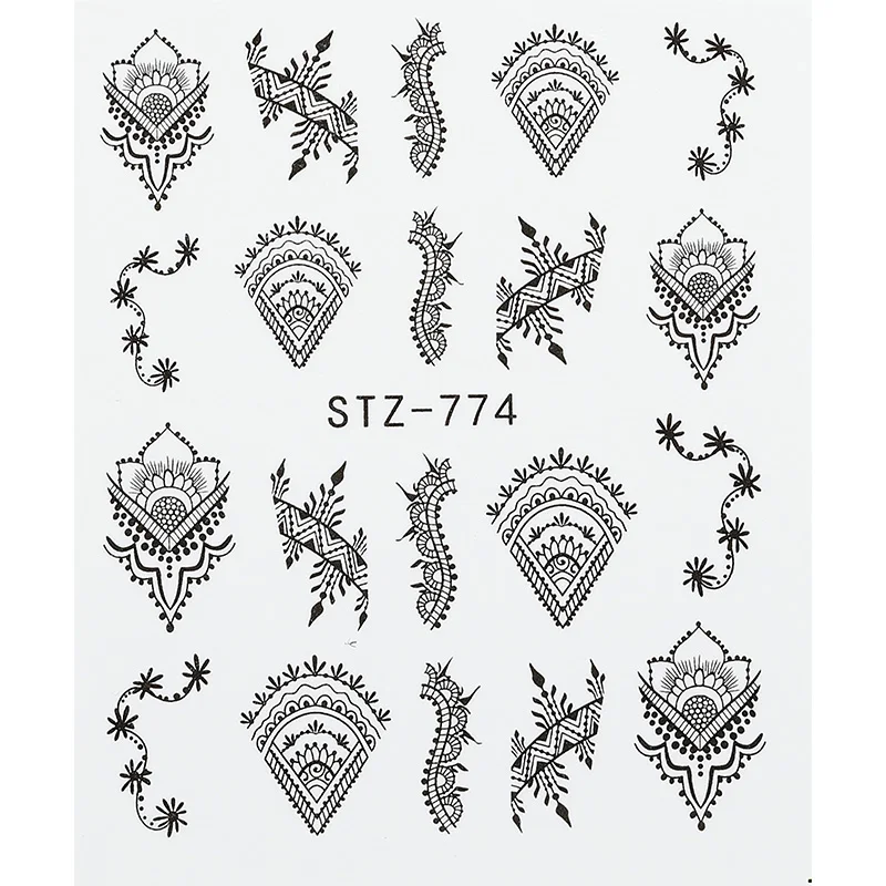 1 шт великолепные наклейки на ожерелье ногти водные дизайн для ногтей