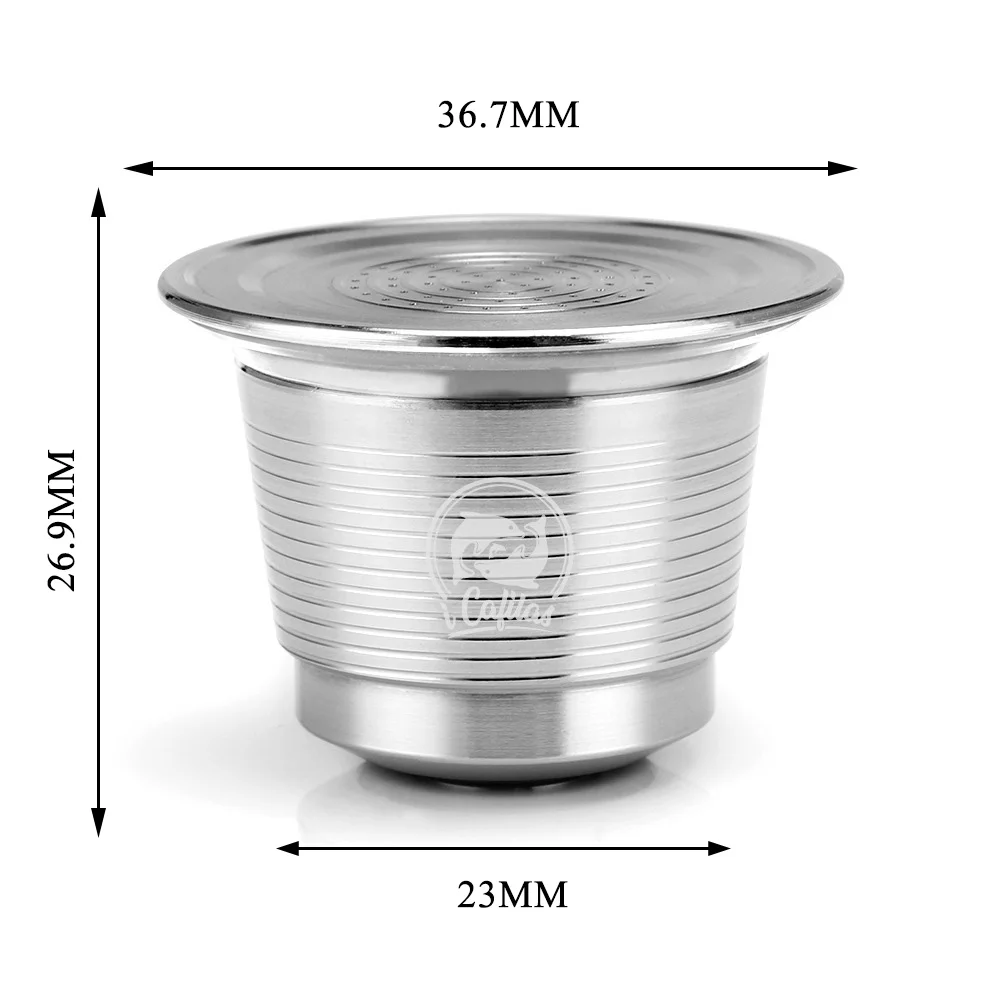 

1pcs Metal Refillable Reusable Coffee Capsule Pod For Nespresso Machine Tool E Filter Pods Kitchen Coffee Supplies