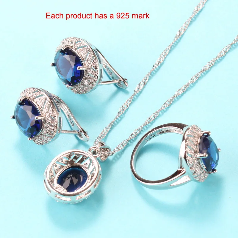 Комплект из колье серёг браслета и кольца серебра 925 пробы | Украшения аксессуары