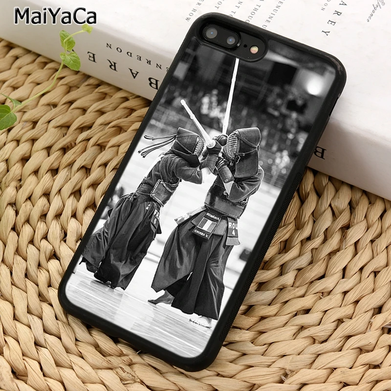 MaiYaCa японское боевое искусство кэндо чехол для телефона iPhone 5 6 S 7 8 plus 11 12 Pro X XR XS Max