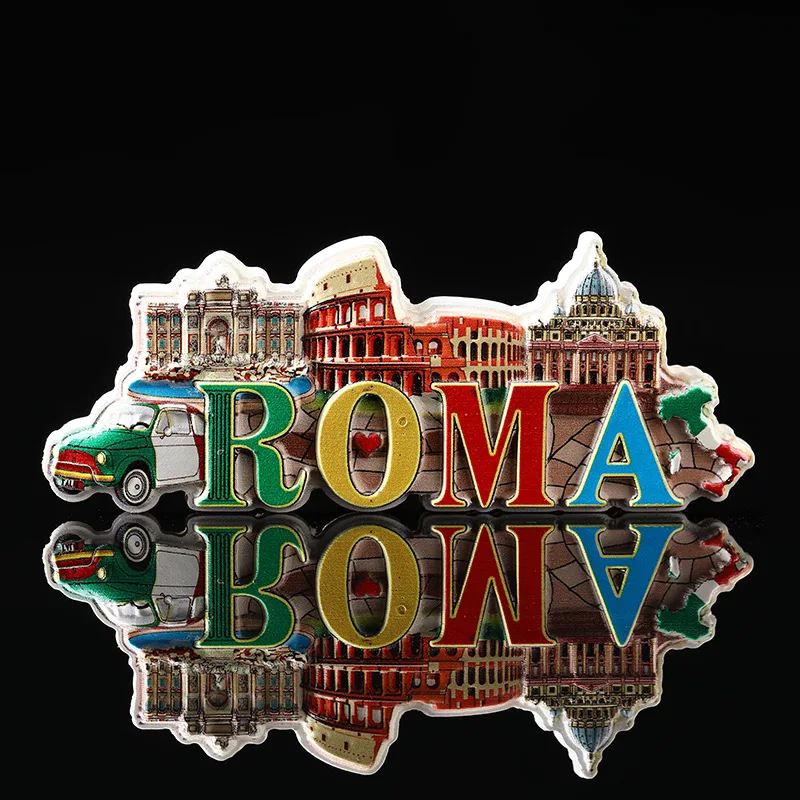 Магнит на холодильник украшение мира туристические сувенирные смола ремесла Roma