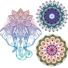 Патчи С мандалой, цветок, термонаклейки на одежду, термоклейкие наклейки для одежды, термоклейкие виниловые наклейки сделай сам, художественная аппликация
