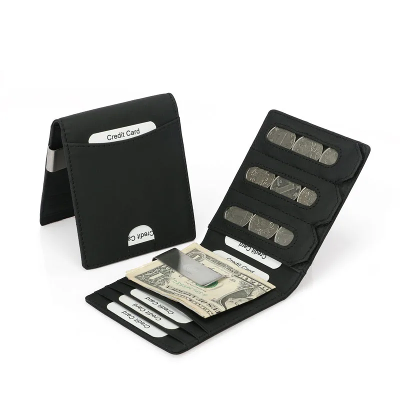 RFID мужской верхний слой из натуральной кожи зажим для доллара США корейская мода