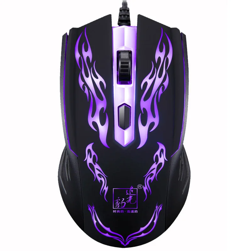 

Светящаяся игровая фотоэлектрическая проводная мышь Houguang Leopard 139usb, компьютерные аксессуары, мышь ems