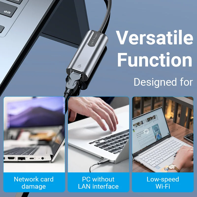 Ethernet-адаптер Vention USB Type C адаптер на RJ45 Lan для MacBook Pro Samsung Galaxy S9 сетевая карта Ethernet |